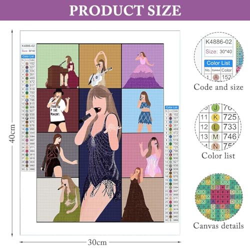 HASTHIP® DIY Diamond Painting Kit Fashion Outline Wall Decor Art Gift 11.8x15.7 Inches 2PCS HASTHIP® DIY Diamond Painting Kit Fashion Outline Wall Decor Art Gift 11.8x15.7 Inches 2PCS